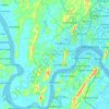 Sungai Kunjang topographic map, elevation, terrain
