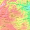 Yangquan topographic map, elevation, terrain