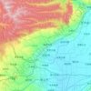 Fenyang City topographic map, elevation, terrain