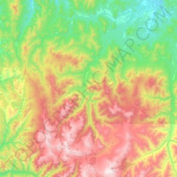 Каракокшинское сельское поселение topographic map, elevation, terrain