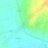 Rotan topographic map, elevation, terrain