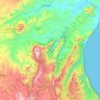 Cedrino topographic map, elevation, terrain