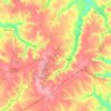 Мар'янівська сільська громада topographic map, elevation, terrain
