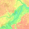 São Carlos topographic map, elevation, terrain