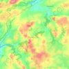 Bulat-Pestivien topographic map, elevation, terrain