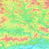 Tanahun topographic map, elevation, terrain