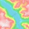 Lovatnet topographic map, elevation, terrain