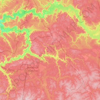 Подосиновский район topographic map, elevation, terrain