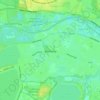 Molesey topographic map, elevation, terrain