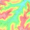 Camembert topographic map, elevation, terrain