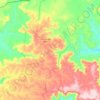 Itaqueri da Serra topographic map, elevation, terrain