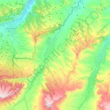 Исправненское сельское поселение topographic map, elevation, terrain