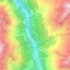 Saas-Grund topographic map, elevation, terrain