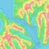 Milford Sound topographic map, elevation, terrain