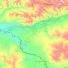 Илекский район topographic map, elevation, terrain