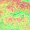 Hanzhong topographic map, elevation, terrain