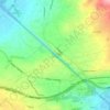 Corinth Canal topographic map, elevation, terrain