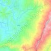 Viotá topographic map, elevation, terrain
