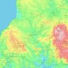 River Tamar topographic map, elevation, terrain