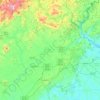 Habersham County topographic map, elevation, terrain