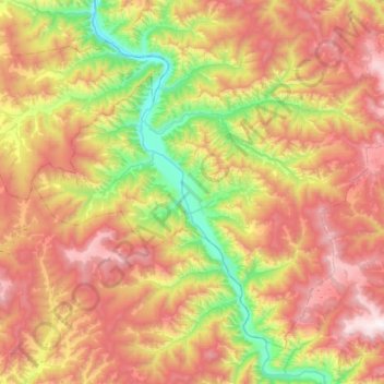 Куюсское сельское поселение topographic map, elevation, terrain