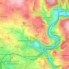 Fuldatal topographic map, elevation, terrain