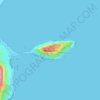 Monemvasia topographic map, elevation, terrain