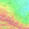 Kabardino-Balkarien topographic map, elevation, terrain