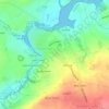 La Roche-Derrien topographic map, elevation, terrain