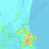 Lennox Head topographic map, elevation, terrain