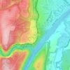 Lapstone topographic map, elevation, terrain
