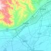 台阁牧镇 topographic map, elevation, terrain