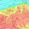 Ballan-Miré topographic map, elevation, terrain