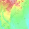 Anakie topographic map, elevation, terrain