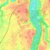 Nargis topographic map, elevation, terrain