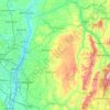 Rensselaer County topographic map, elevation, terrain