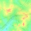 Koudougou topographic map, elevation, terrain