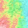 Jingxing County topographic map, elevation, terrain