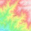 Cochabamba topographic map, elevation, terrain