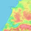 Biarritz topographic map, elevation, terrain