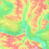 Ізюмська міська громада topographic map, elevation, terrain
