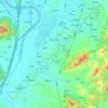 莱山街道 topographic map, elevation, terrain