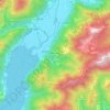 Bondone topographic map, elevation, terrain