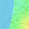 Galesong Utara topographic map, elevation, terrain