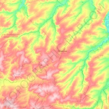 Сеченовский район topographic map, elevation, terrain