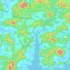 Gangjin-gun topographic map, elevation, terrain