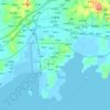泊里镇 topographic map, elevation, terrain