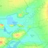 Great Rann of Kutch topographic map, elevation, terrain