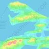 Таманский залив topographic map, elevation, terrain