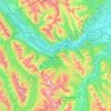 Bow Valley Wildland Provincial Park topographic map, elevation, terrain